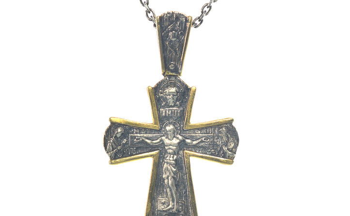 Ασημένιος 925 σταυρός με τον Εσταυρωμένο