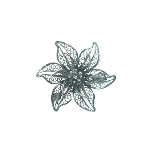 Ασημένια 925 καρφίτσα λουλούδι